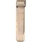 Ekena Millwork Traditional Craftsman Smooth Bracket w/ Offset Brace, Douglas Fir, 5 1/2"W x 18"D x 26"H BKT0604X18X26TRA04SDF - alternate 3